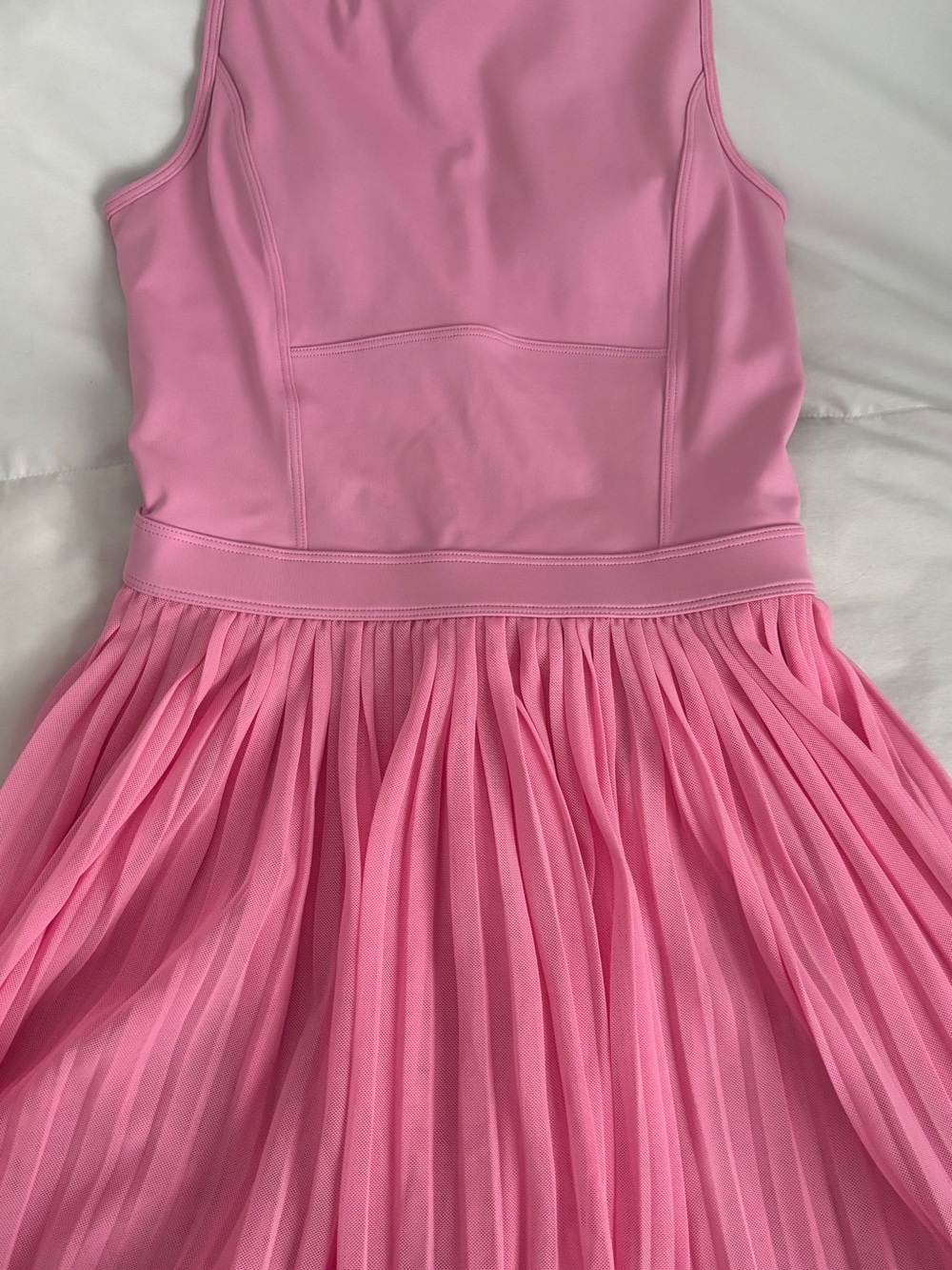 Wilson Pink Sleeveless Pleated Mini Dress